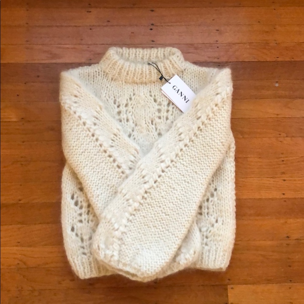 NEW Ganni Julliard mohair sweater knit XS - Picture 2 of 2